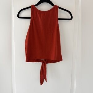 Rust Sleeveless Top